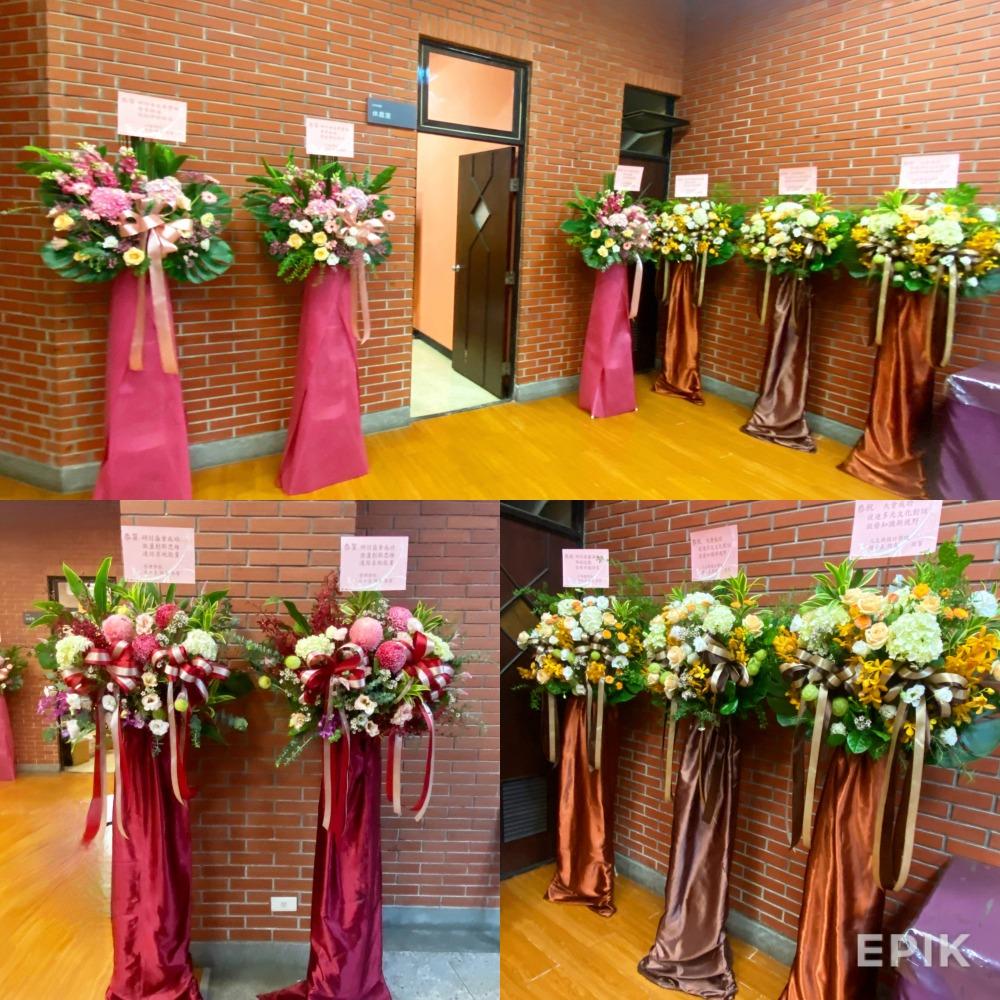 會場花藝｜講台桌花・舞台花・胸花｜企業活動專用花藝服務